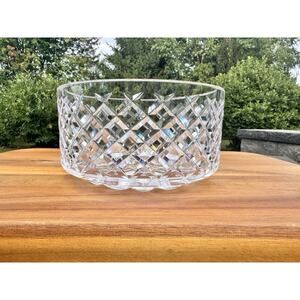 Waterford Alana Crystal Glass Ltd Bowl Ireland 7" D x 3.75" ~Signed